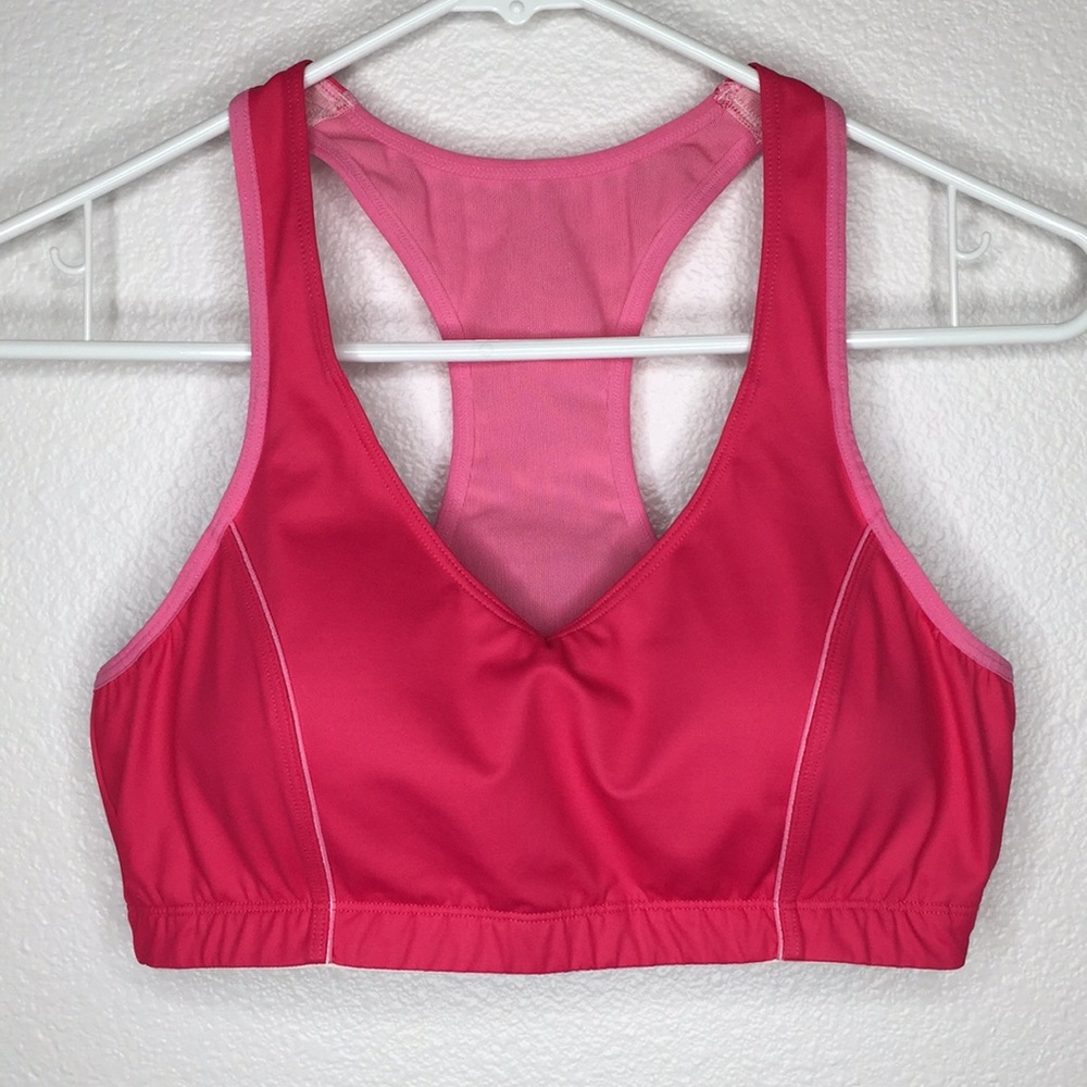 Moving Comfort Pink Racerback Sports Bra